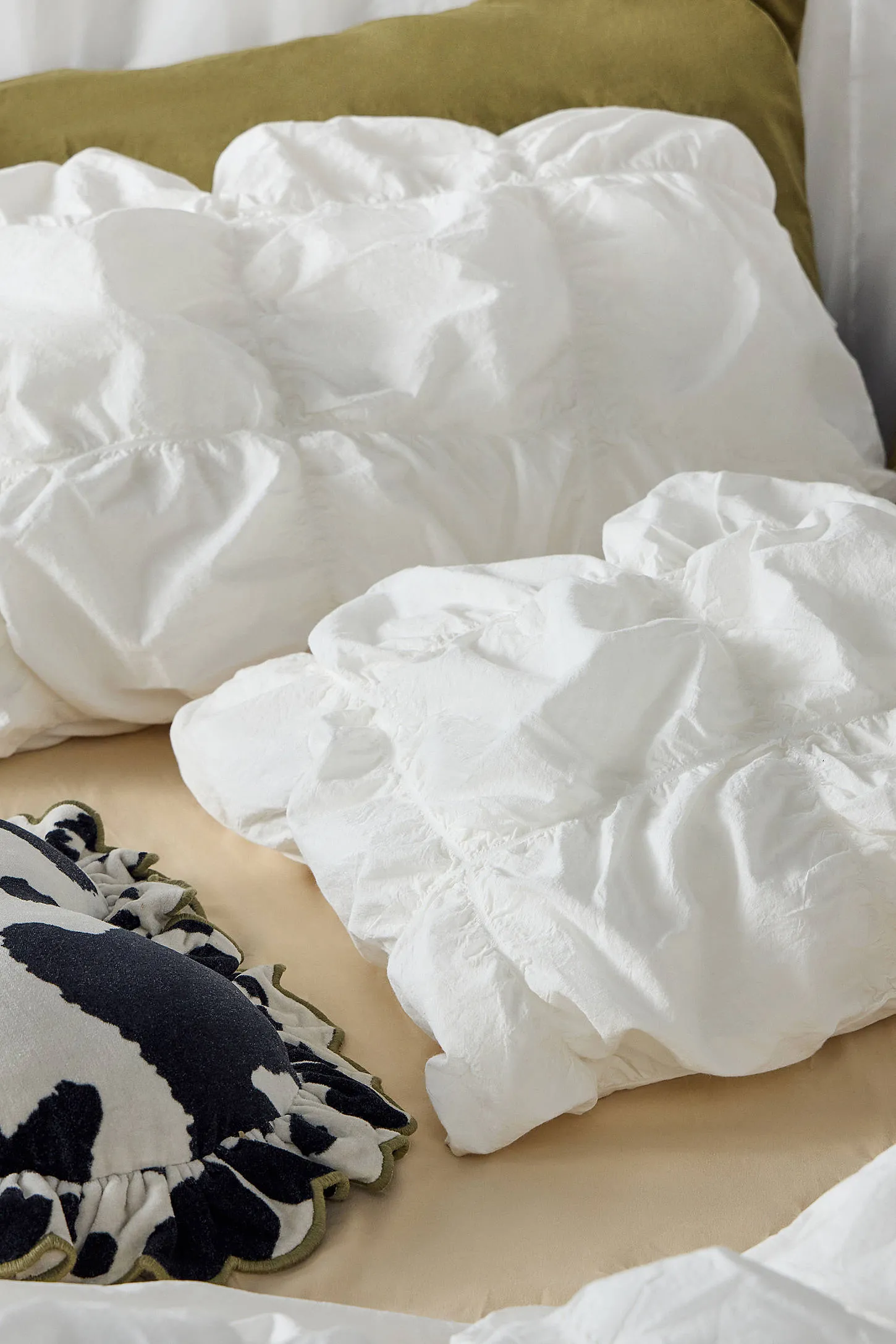 Marshmallow Puff Duvet Set - White 5