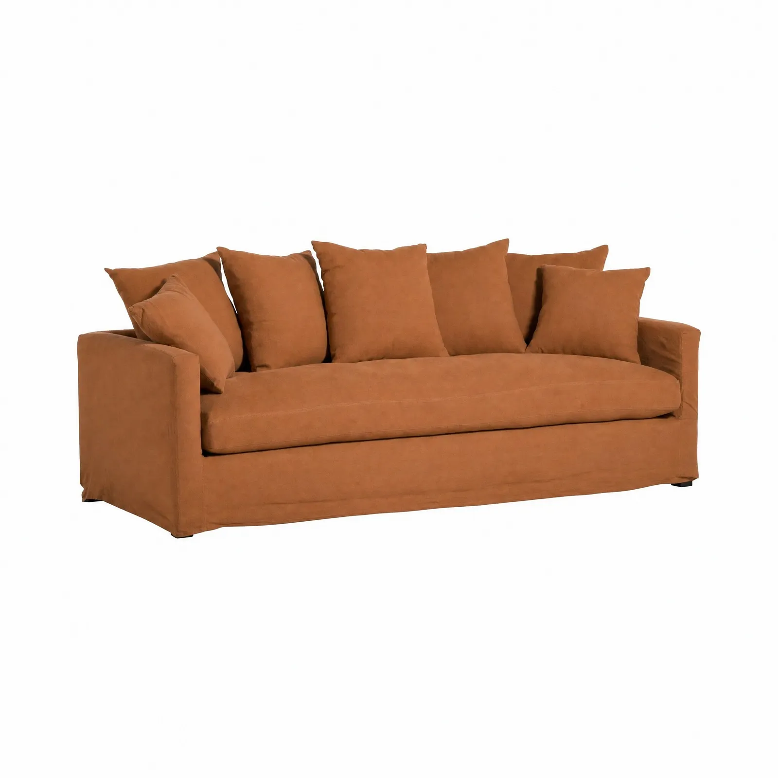 Enstone Grand Sofa, Orange Fabric | Barker & Stonehouse 3