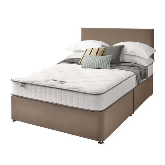 Silentnight Divan Bed With Velvet Paris Headboard and 800 Pocket Sprung Mattress 2