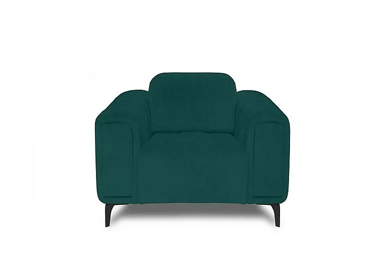 Elphaba Fabric Chair with Storage Arms - Opulence Teal