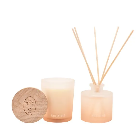 Serenity Breathe Eucalyptus Sage & Vetiver Candle & Diffuser Gift Set 5