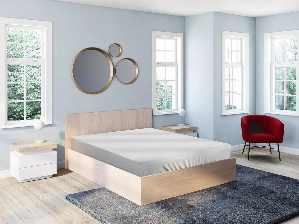 Vente-unique Ottoman Bed 160 X 200 Cm - Natural - ELPHEGE in Light Oak 5