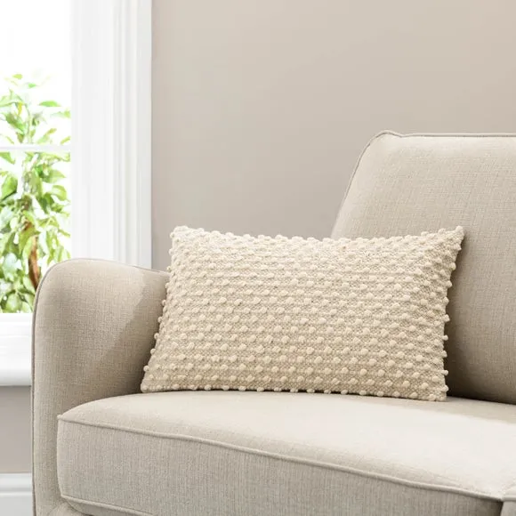 Jersey Bobble Rectangle Cushion 1