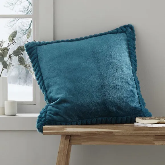 Catherine Lansfield Faux Velvet Cushion 1