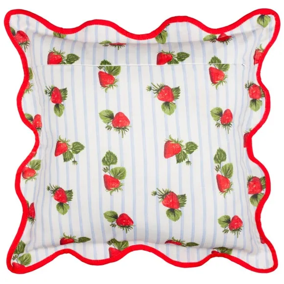 Fruits Strawberries Outdoor Square Cushion 5