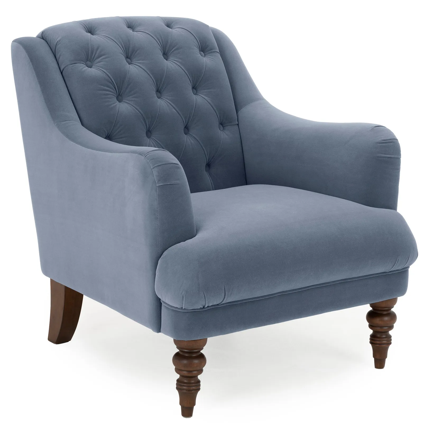 Natalia Velvet Chair Blue