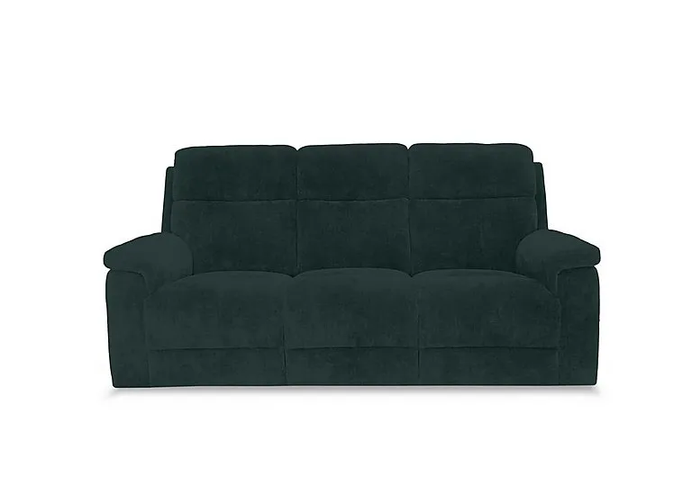 Raven Fabric 3 Seater Sofa - Bottle Green