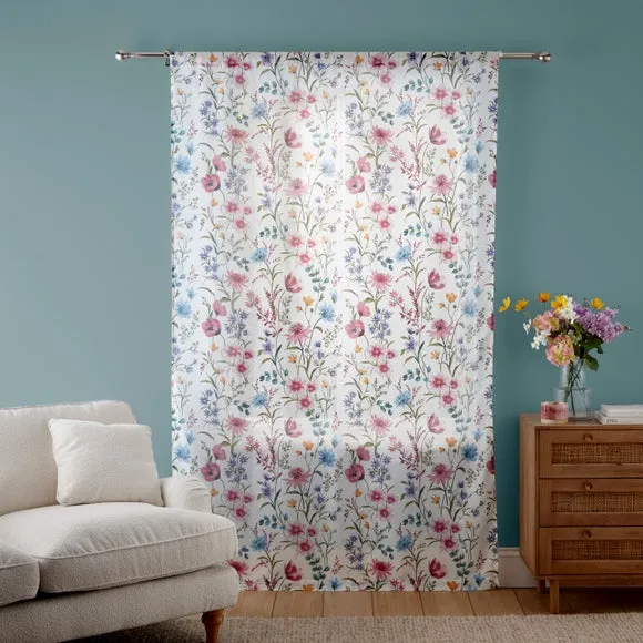 Foxley Print Slot Top Voile Panel 4