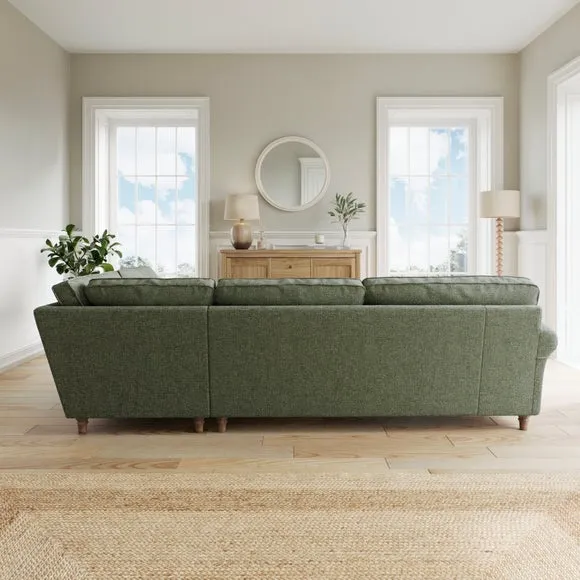 Flori Chenille Soft Texture Corner Sofa 2