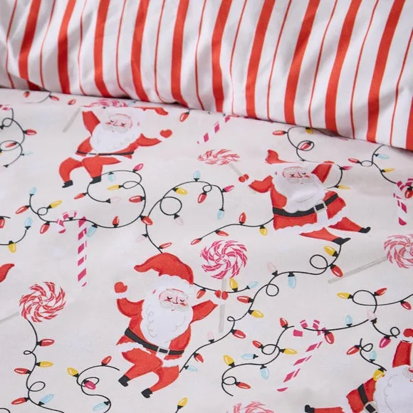 Catherine Lansfield Santas Duvet Cover & Pillowcase Set 5