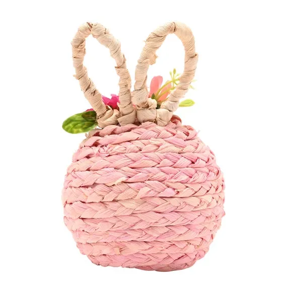 Eggstraordinary Gift Co. Faux Flower Easter Bunny Decoration 4