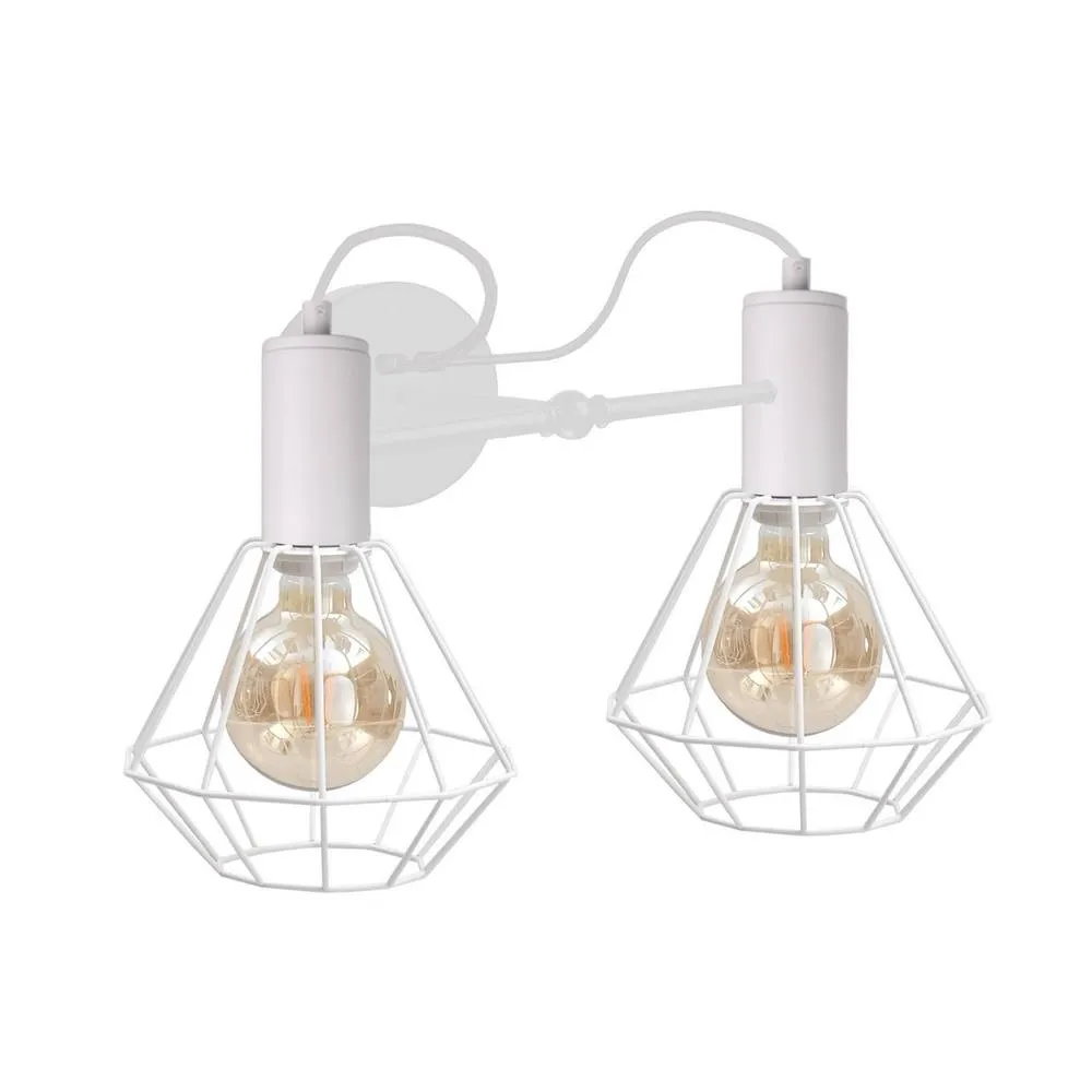 Netlighting Lars Wall Lamp White 25cm 2x E27
