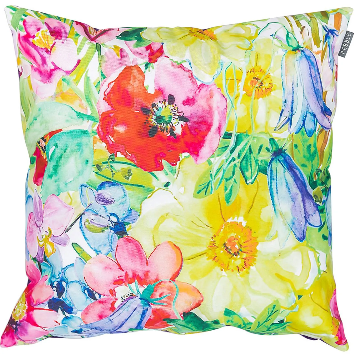 icon Indoor & Outdoor Papaya Fruit Print Waterproof Cushion, Orange in Purple