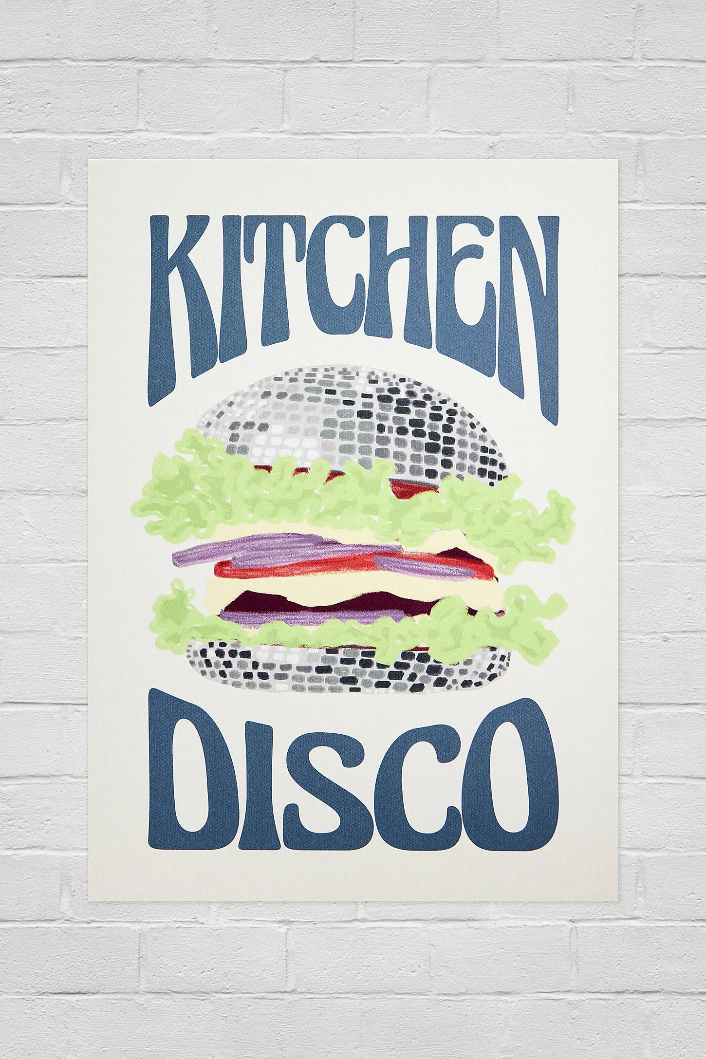 Kitchen Disco Wall Art Print (A1, A2, A3)