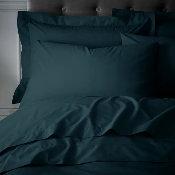 Hotel 230 Thread Count Crisp 100% Cotton Percale Standard Pillowcase Pair 2