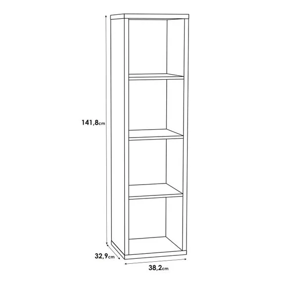 Furniture To Go Mauro 3 Shelf Storage Unit 6