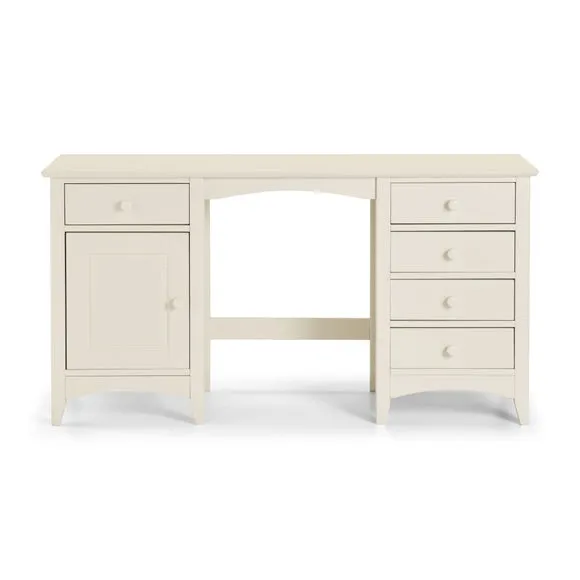 Cameo 5 Drawer Dressing Table, Stone 2