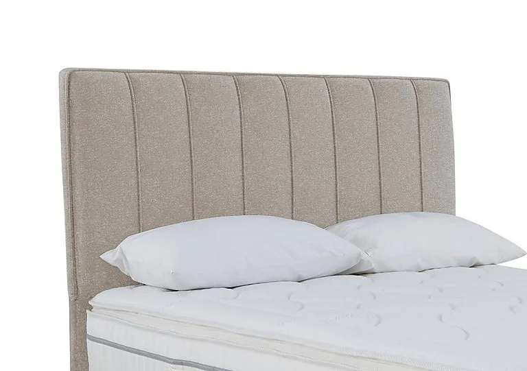 Daniel Floor Standing Headboard - Single - Tweed Stone