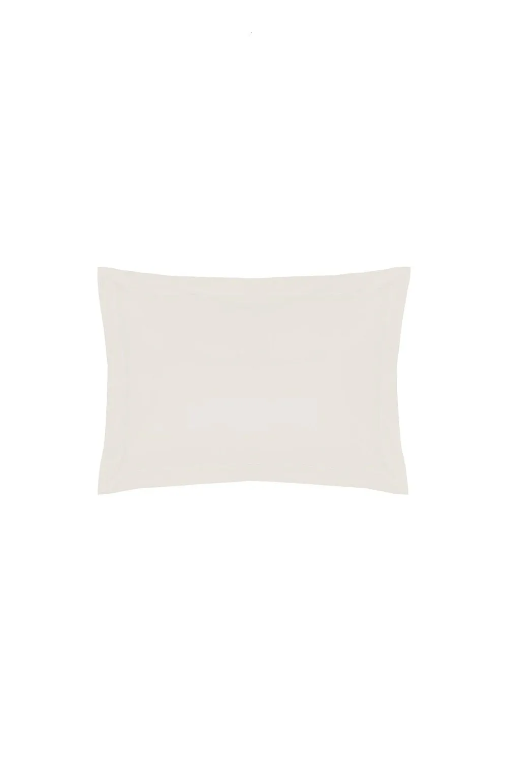 Belledorm Easy Care 200 Thread Count Cotton Polyester Percale Oxford Pillowcase in Ivory 1