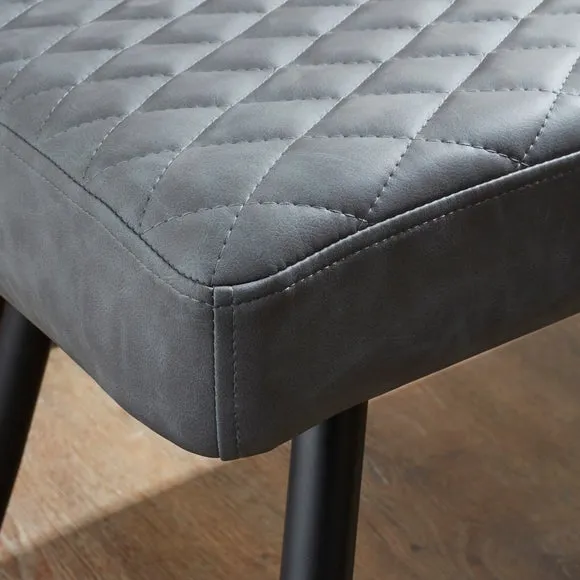 Montreal 2 Seater Dining Bench, Faux Leather, 135cm 3