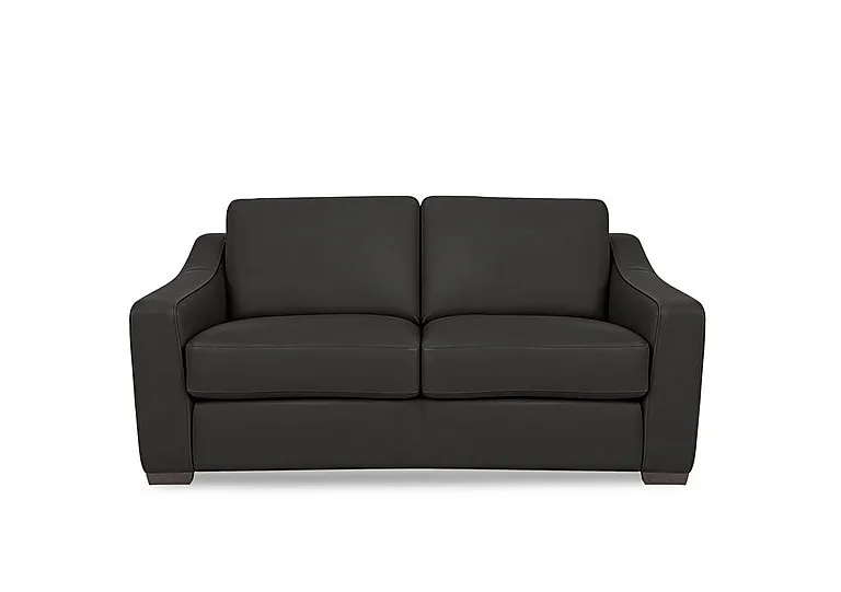 Nap 2 Seater Leather Sofa Bed - Black - Sofas and Armchairs - In Time for Christmas