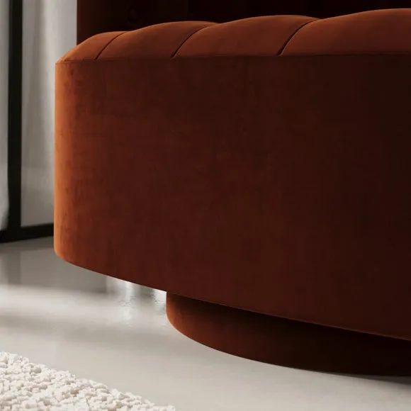 Elena Buttoned Swivel Chair 5