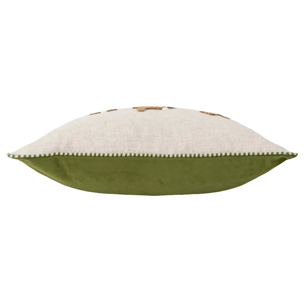 Wylder Ramble Hares Tufted Cushion in Light Beige 4