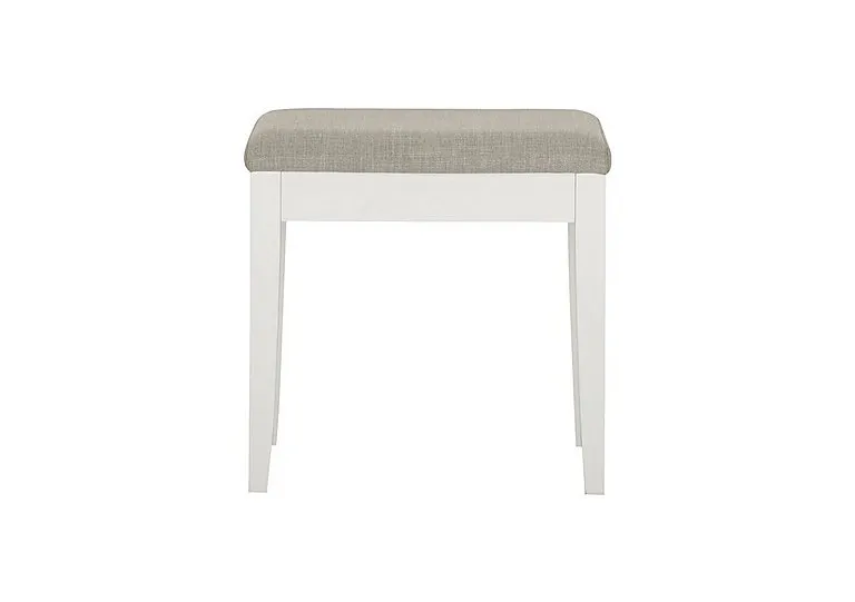 Faye Dressing Table Stool - White