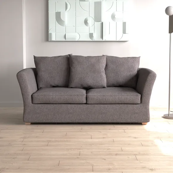 Emmett Woven Fabric 2 Seater Double Sofa Bed 2