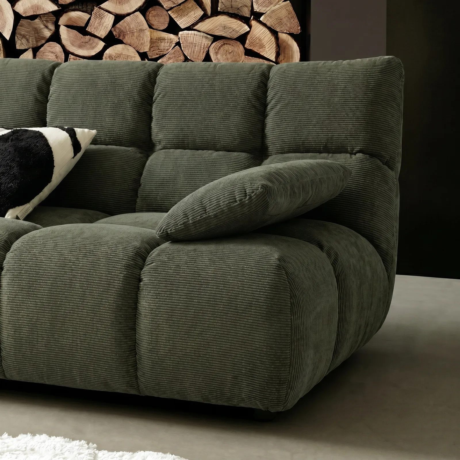 Bryce Corner Group Lhf, Green Fabric | Barker & Stonehouse 3
