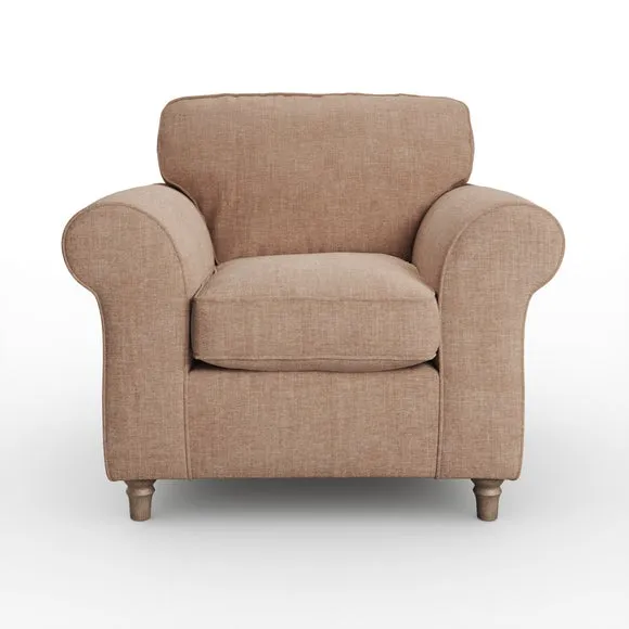 Flori Tonal Plush Chenille Armchair 6