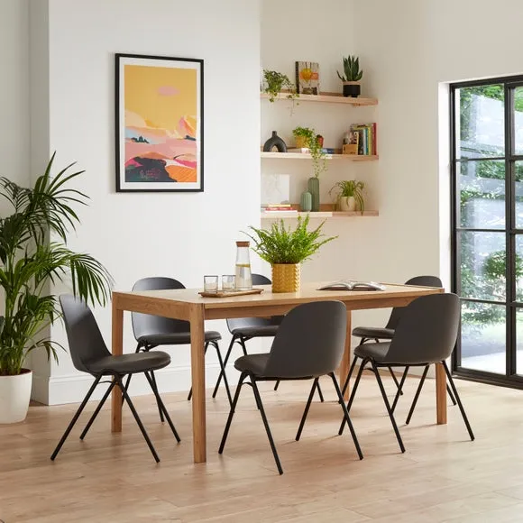 Burton Dining Chair, Faux Leather 2