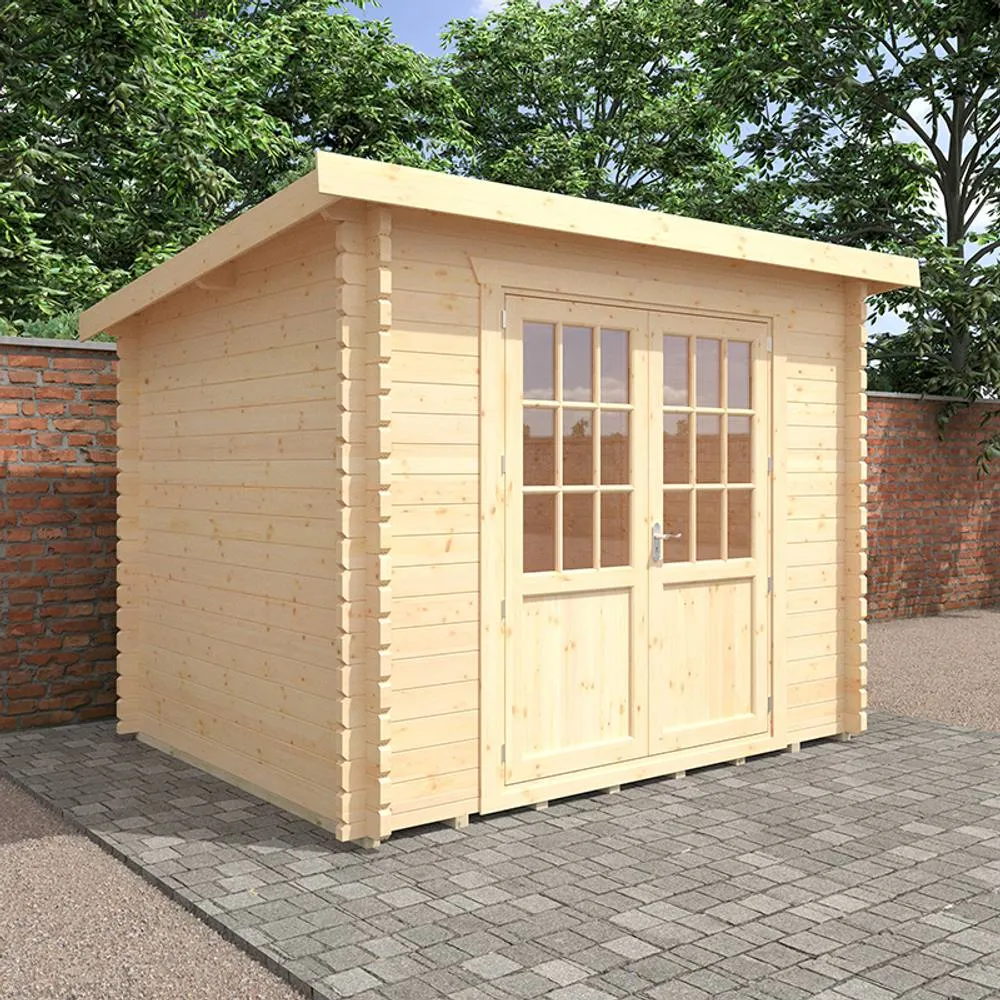 Buttercup Farm 10x8w The Kingsley Plus 44mm Cabin - L295 x W235 x H232.8 cm in Natural 2