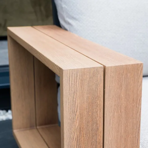 Norfolk Leisure Darlington Wood Look Aluminium Corner Set 6