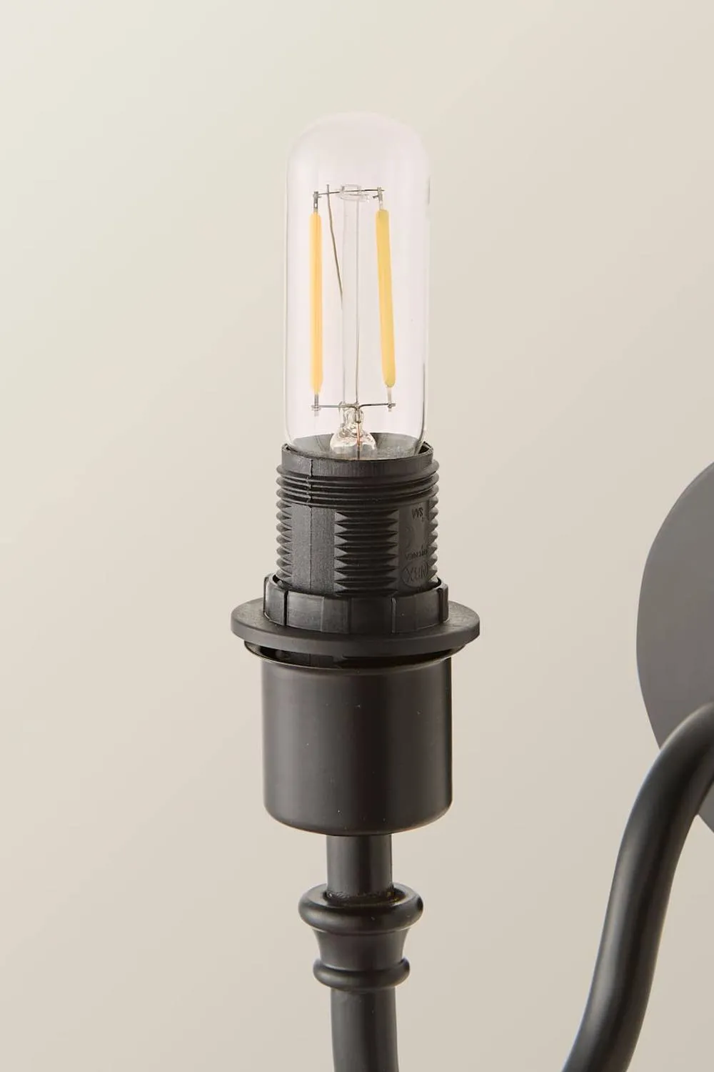 ValueLights Lowe Pair Metal Portable Rechargeable Wall Light Base Only in Black 5