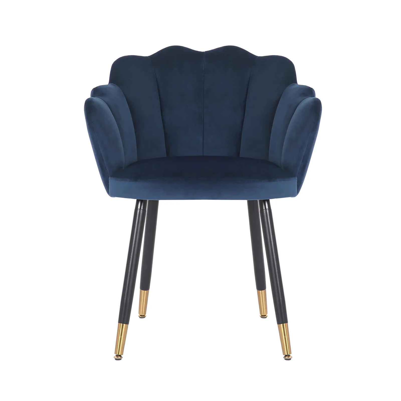 Vivian Velvet Chair Dark Blue