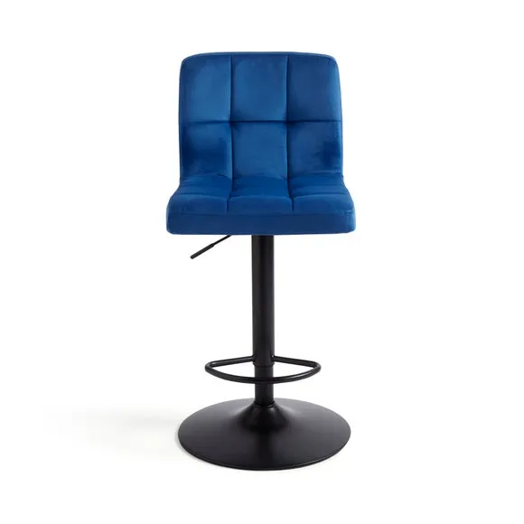Jasmine Adjustable Height Swivel Bar Stool, Powder Coated Base 6