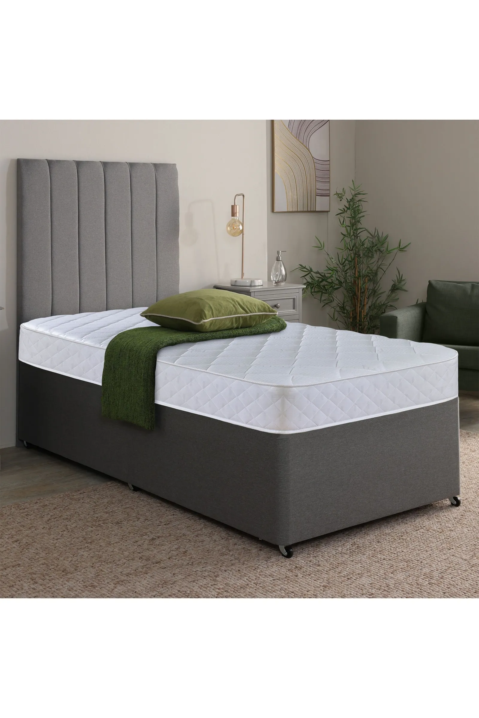 eXtreme Comfort Ltd Cooltouch Essentials Diamond White Spring Foam Free Mattress 5
