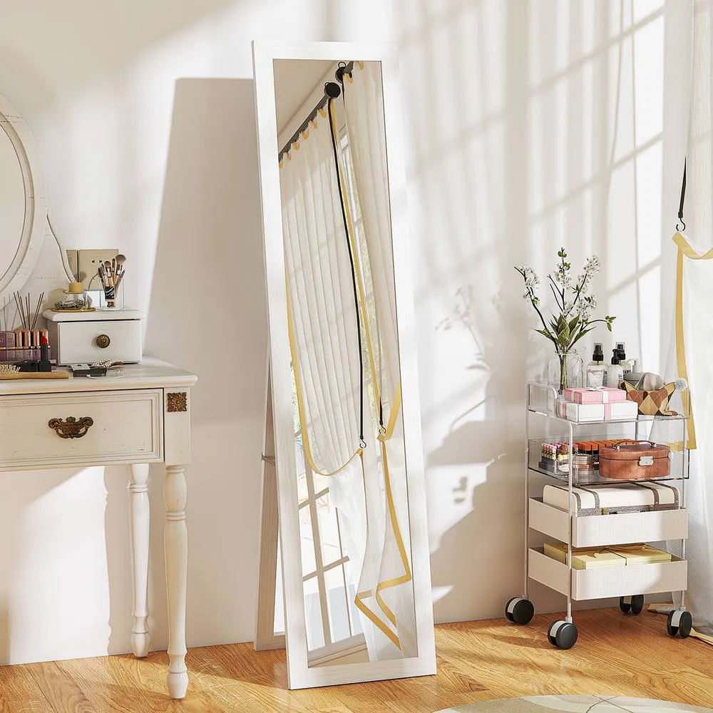 HOMCOM 37 x 157 cm Full Length Mirror with Frame for Bedroom, White