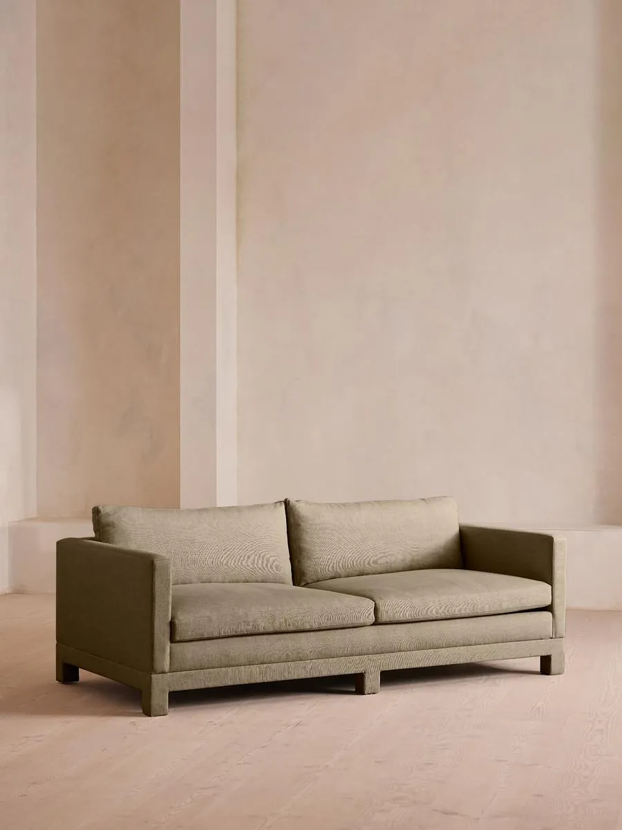 Ashford Three Seater Sofa, Linen, Sage
