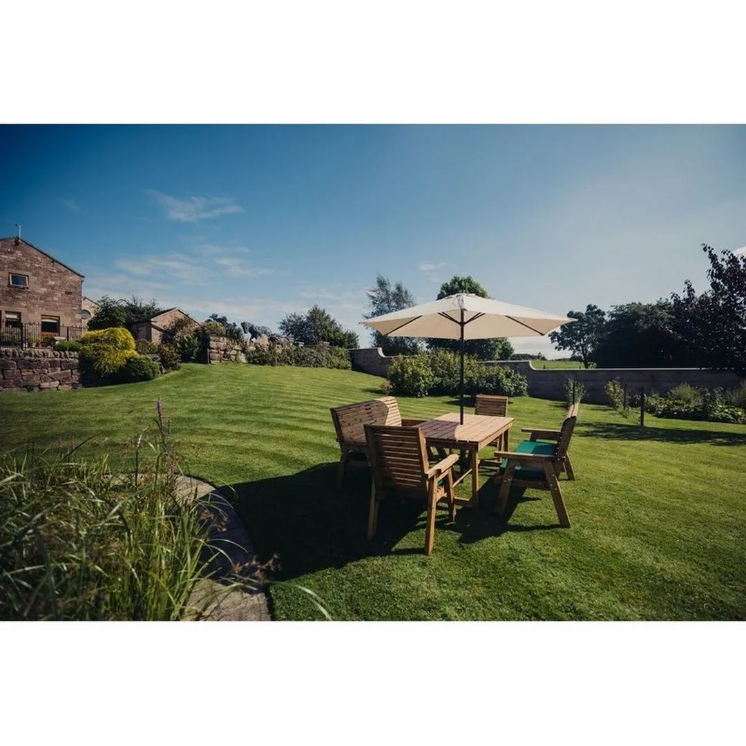 Churnet Valley Garden Furniture Ltd Valley 8 Seat Set 2XC 2X3B - Timber - Minimal Assembly Required in Brown 4