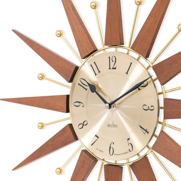 Acctim Wolcott Wooden Wall Clock 2