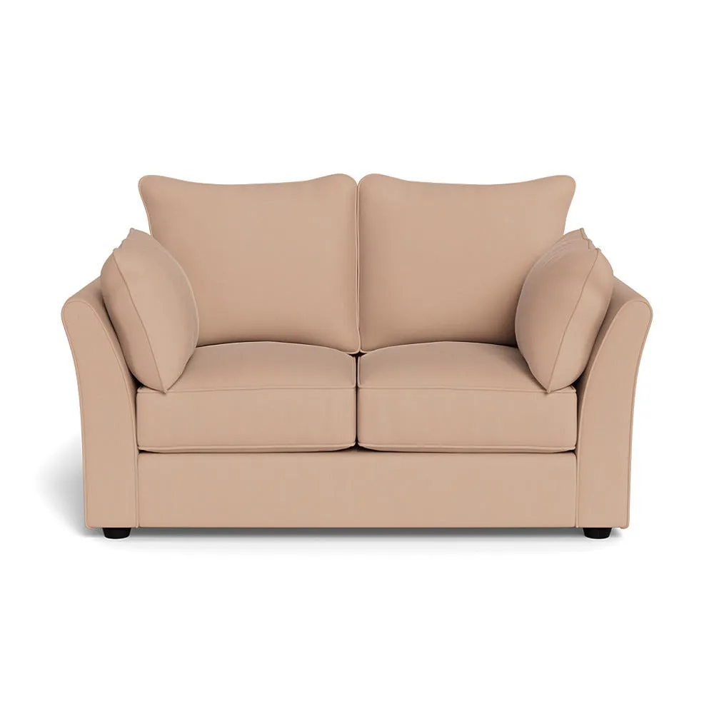 Heal's Tailor 2 Seater Sofa Capelo Linen-Cotton Rosedale Black Feet