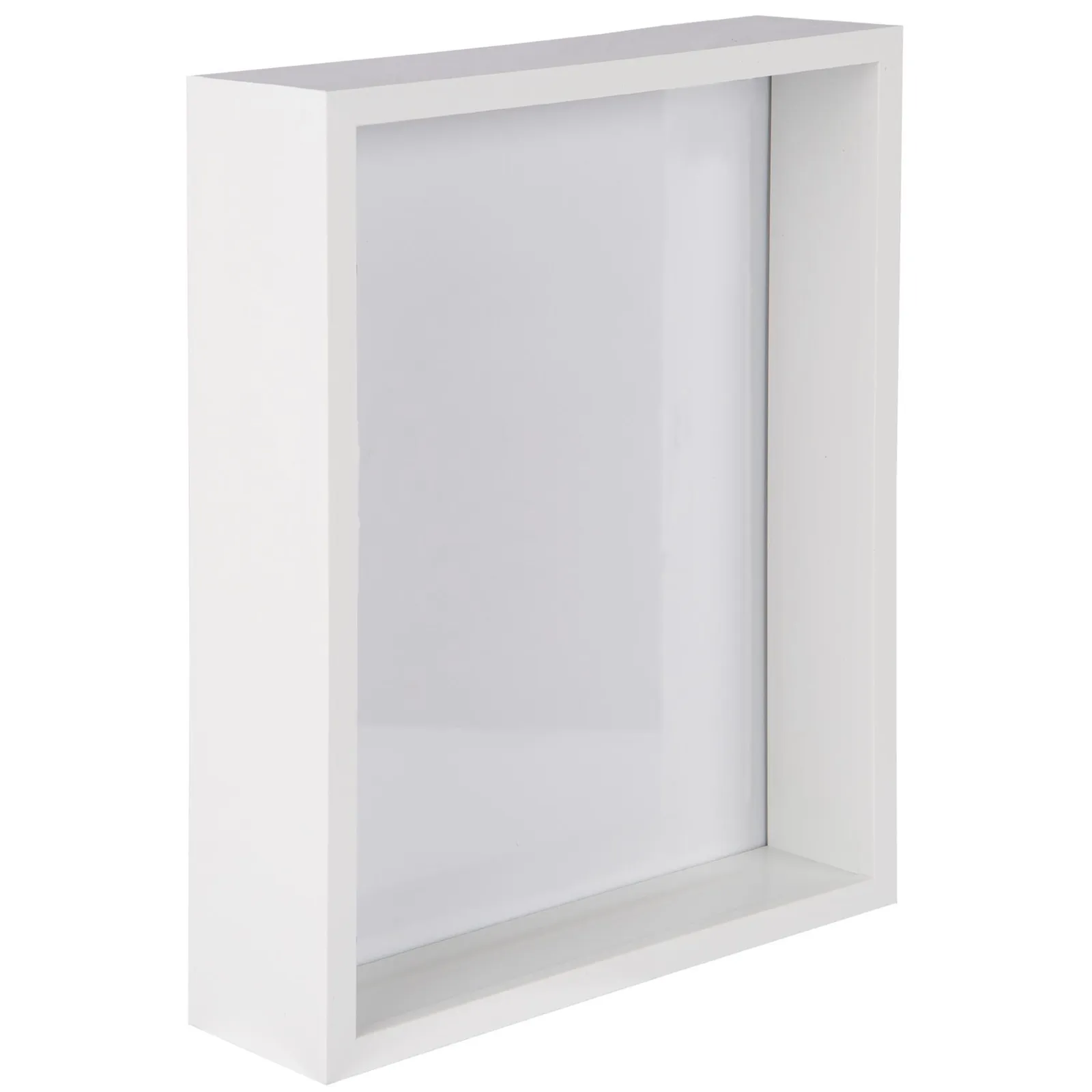 Nicola Spring 3D Deep Box Photo Frame - 8 x 10" - Pack of 1 in White 1