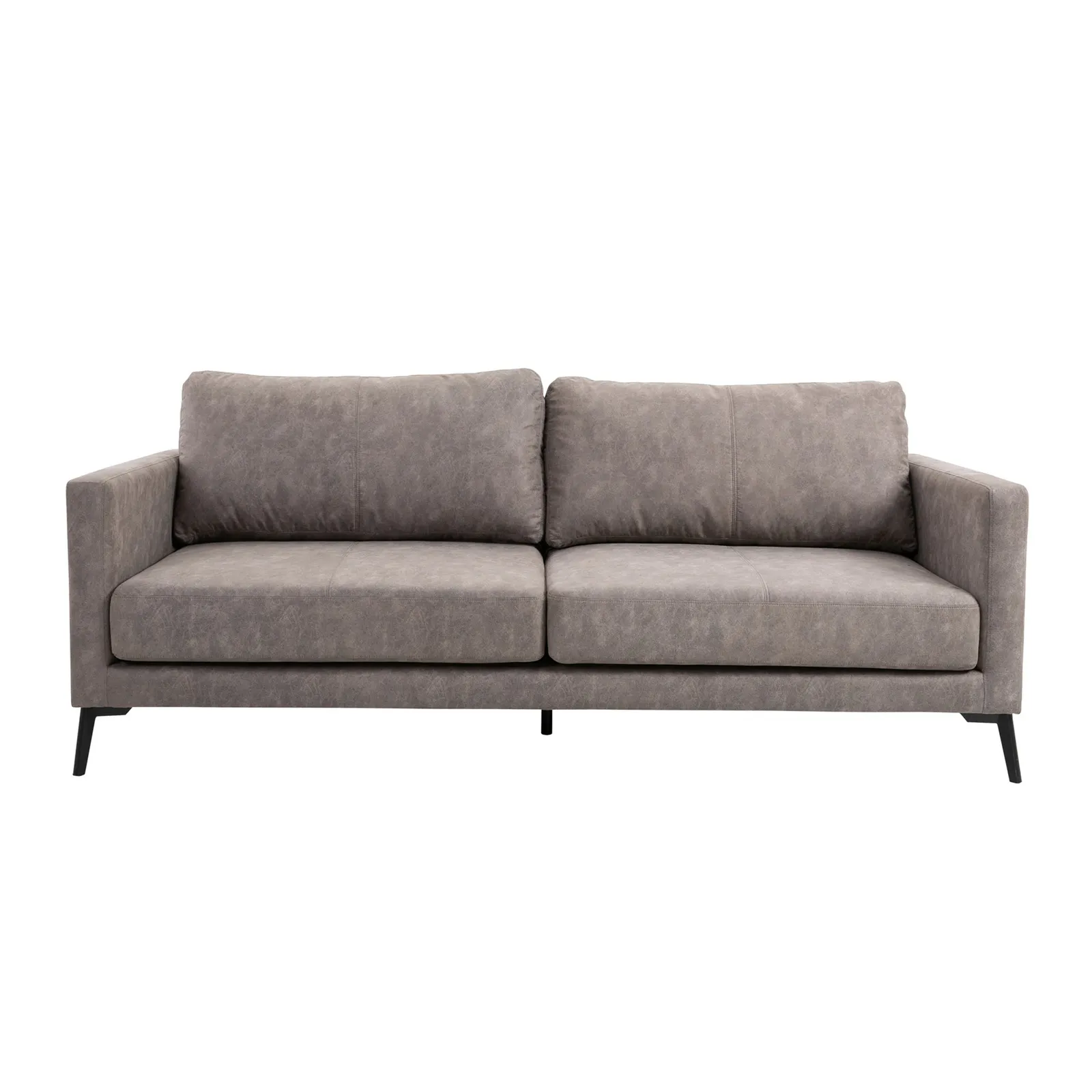 Frey PU Leather 3 Seater Sofa - Grey Grey