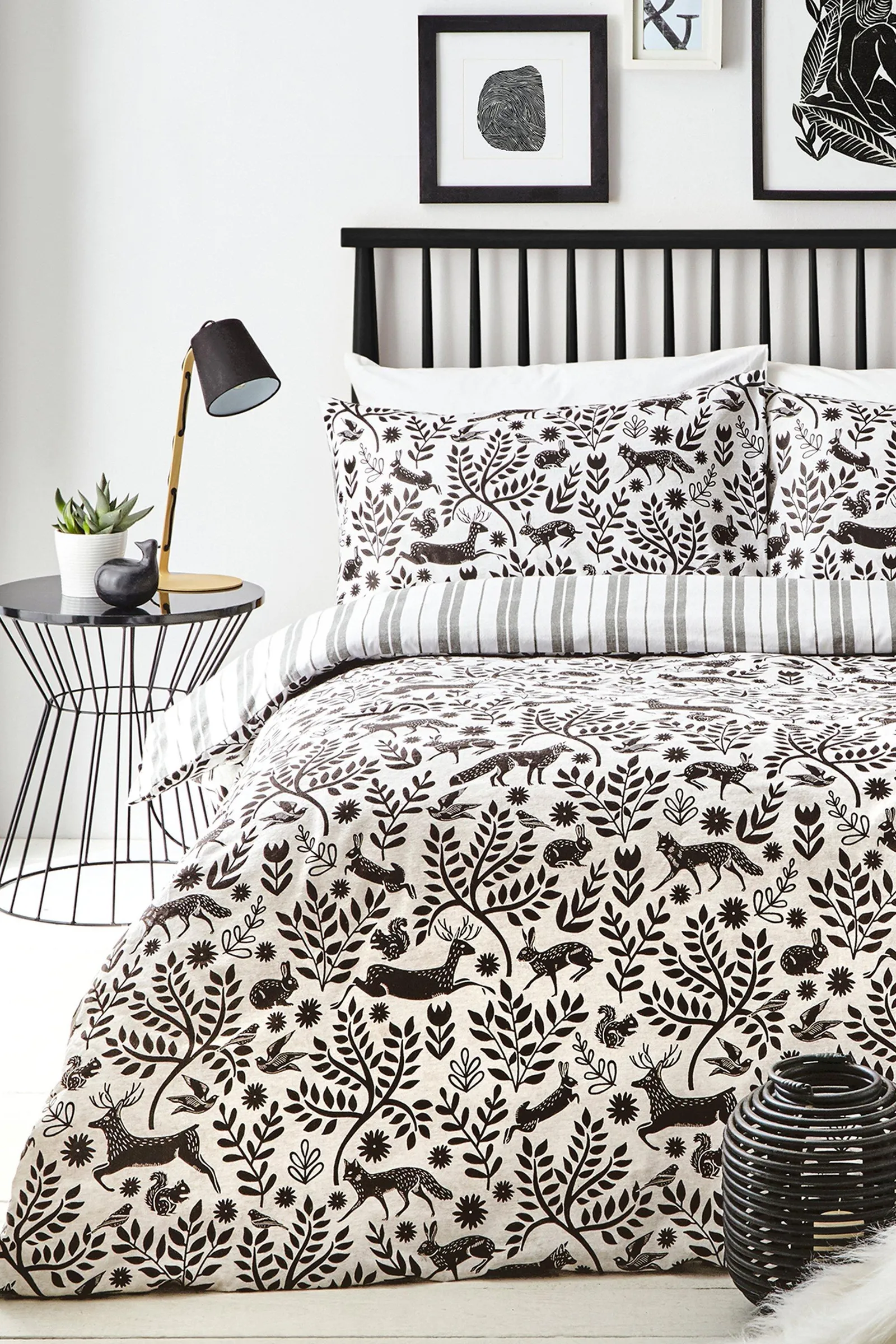 Scandi Woodland Single Duvet Set