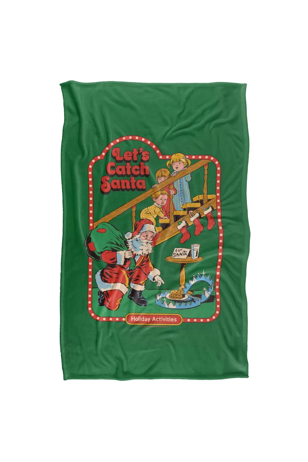 Steven Rhodes Let'S Catch Santa Silky Touch Super Soft Throw Blanket