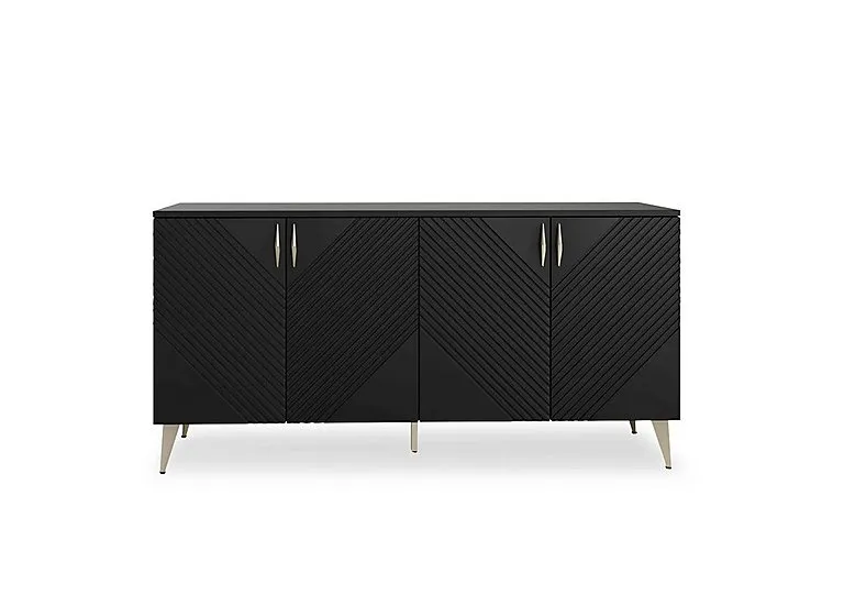 Eden SMART 4 Door Sideboard - Black
