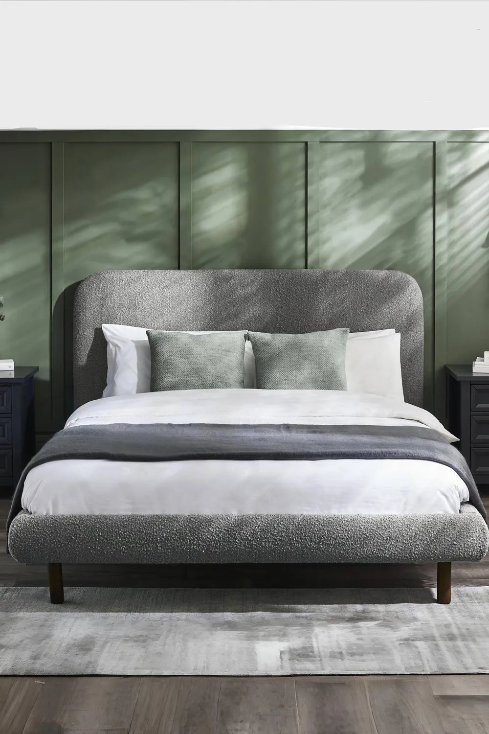 Julian Bowen Hannah Upholstered Bed in Grey