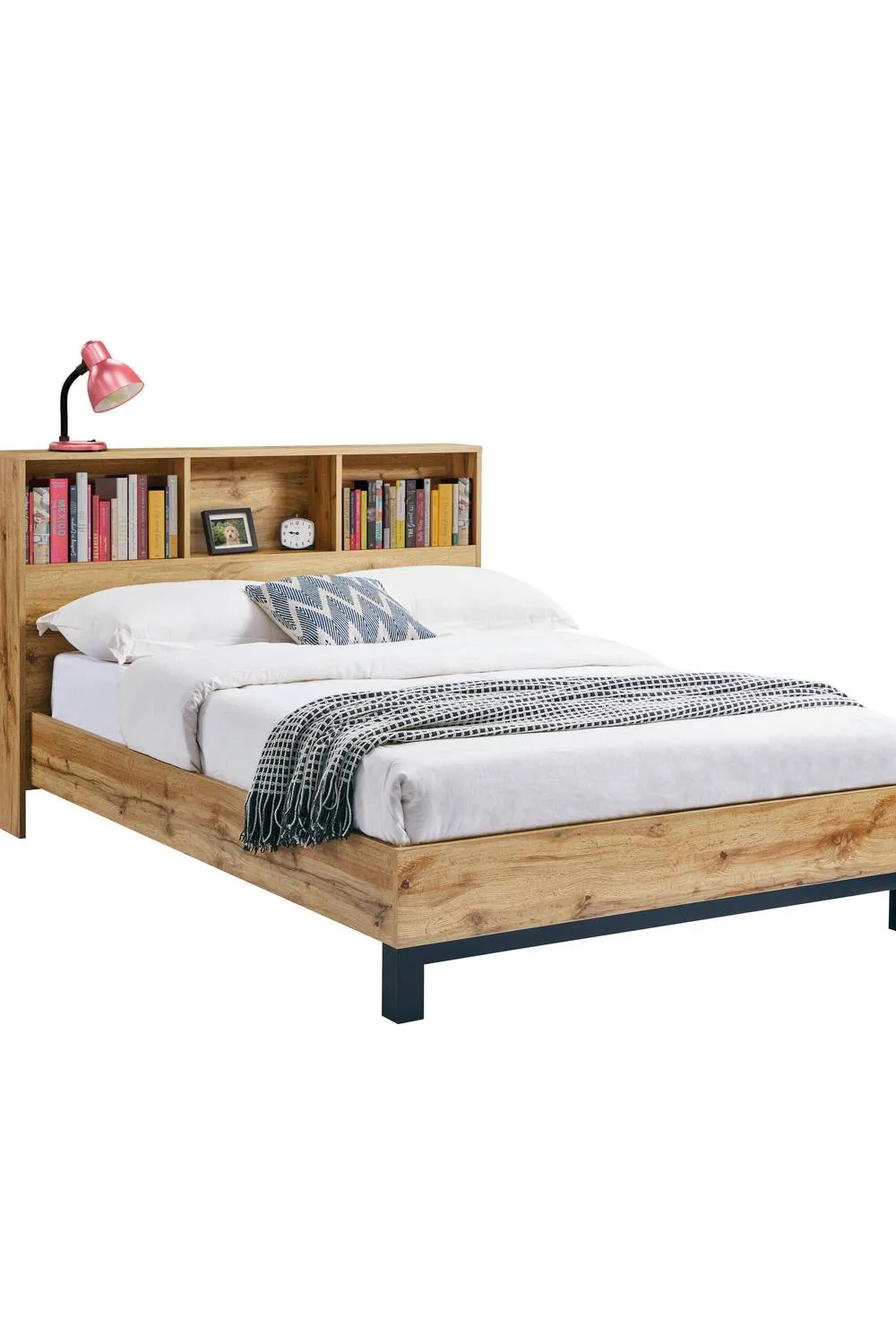 Julian Bowen Bali Bookcase Bed in Natural 4